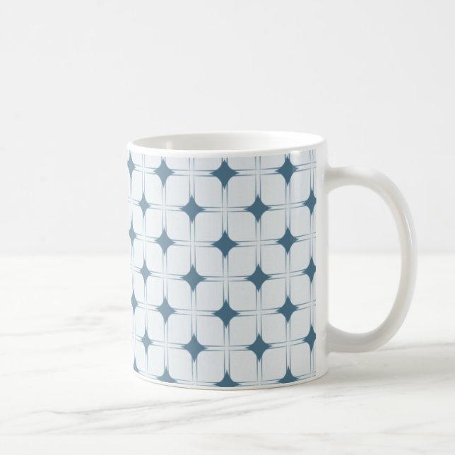 Retro Sophistication Tasse, Blau Tasse (Rechts)