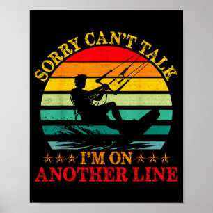 Retro Sorry Cant Talk Ich Bin Auf Einer Anderen Le Poster