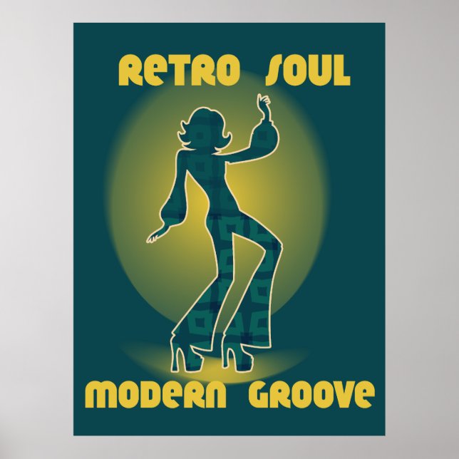 Retro Soul Modern Groove Poster (Vorne)