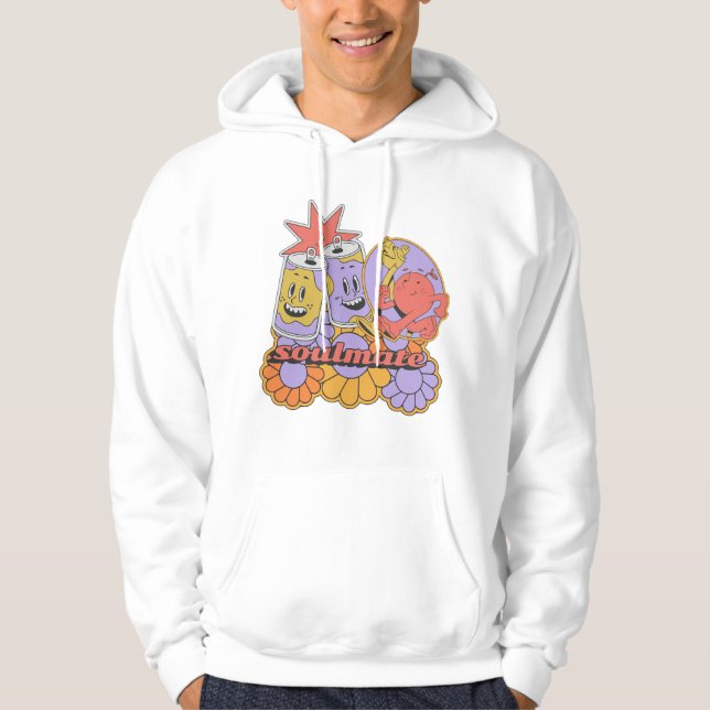 Retro Soulmate 80er Hoodie (Vorderseite)