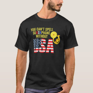 Retro Sousaphone Music Brass Band USA T-Shirt