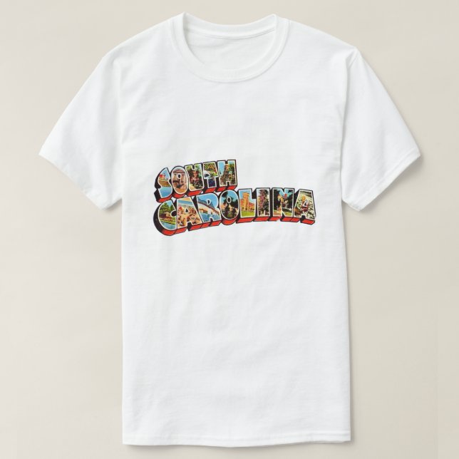Retro South Carolina  T-Shirt (Design vorne)