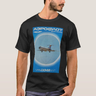 Retro sowjetische Airlines Aeroflot Russian Airlin T-Shirt