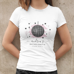 Retro Space Disco Junggesellinnenabschied Brautjun T-Shirt