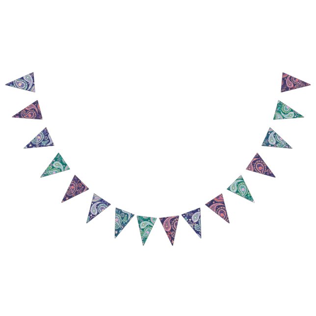 Retro Space Galaxy Design Wimpelkette (Alle)