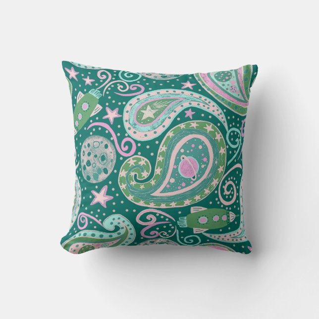 Retro Space Galaxy Kissen (Vorderseite)