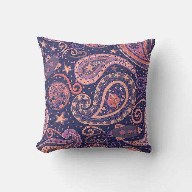 Retro Space Galaxy Kissen (Vorderseite)