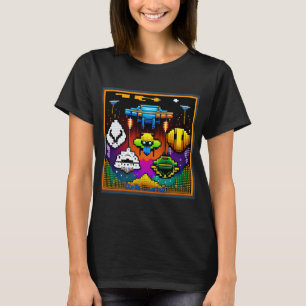 Retro Space Invaders T - Shirt