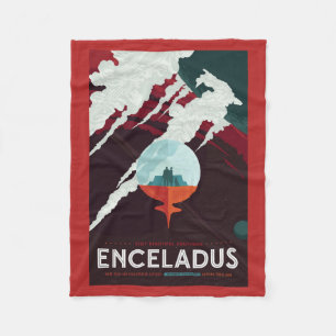 Retro Space Poster Cassini Mission to Saturn Fleecedecke