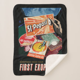 Retro Space Poster-Exoplanet Discovery 51 Pegasi B Sherpadecke