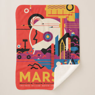 Retro Space Poster - Mars Exploration Program. Sherpadecke