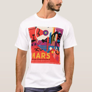 Retro Space Poster - Mars Exploration Program. T-Shirt