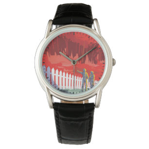 Retro Space Poster von Kepler-186f. Armbanduhr