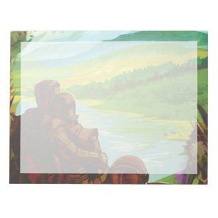 Retro Space Travel Poster-an-Earth Science Mission Notizblock