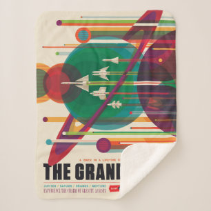 Retro Space Travel Poster - Solar System Grand Tou Sherpadecke