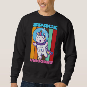 Retro Space Unicorns I Kids I Space Galaxy Sweatshirt
