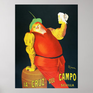 Retro spanische Bierwerbung Home Bar Wanddekoratio Poster