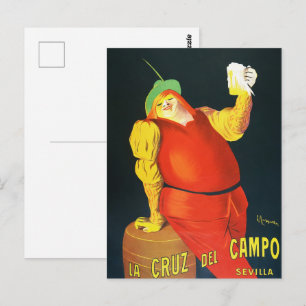 Retro spanische Bierwerbung Home Bar Wanddekoratio Postkarte