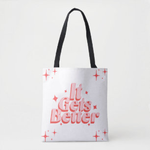 Retro-Sparkle-Typografie-Tasche