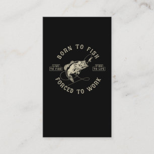 Retro-Spaß für Fischereiarbeit Sarcastic Fisherman Visitenkarte