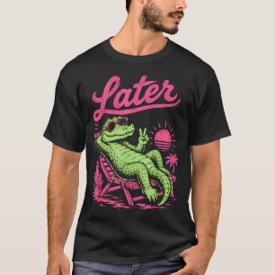 Retro später Alligator danach während Krokodil ent T-Shirt