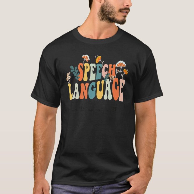 Retro Speech Speech Speech Language Therapy Patho T-Shirt (Vorderseite)