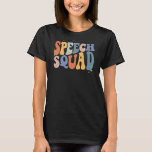 Retro Speech Squad Speech Therapeutin Speech Thera T-Shirt