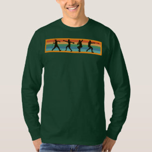 Retro Speer Diskus Kugelstoßen Hammer Bahn Und T-Shirt