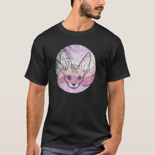 Retro Sphynx Katze Haarlos  Vintage Sphynx Katze P T-Shirt
