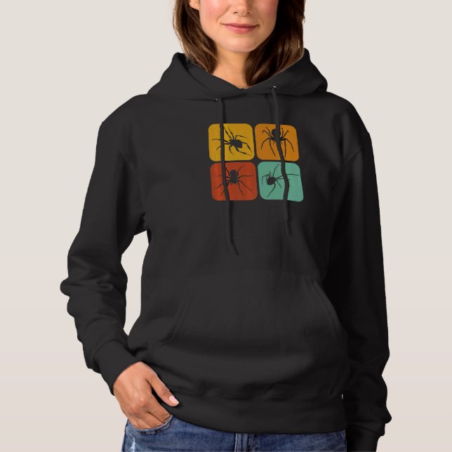 Retro Spiders I Ästhetik I Spiderweb I Spider Hoodie (Vorderseite)