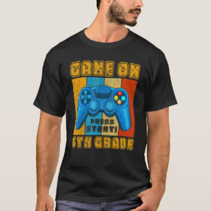 Retro-Spiel auf 6. Stufe zurück zum Video-Gamer de T-Shirt