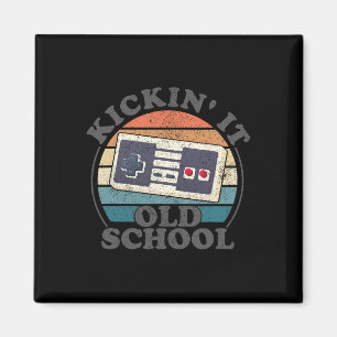 Retro-Spiel der alten Schule 80er Videospiel Gamin Magnet