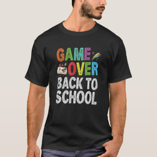 Retro-Spiel zurück zum ersten Schultag T-Shirt