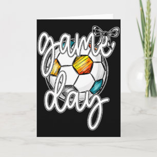 Retro-Spieltag Fußball Coquette-Schleife Frauen Mä Karte