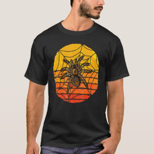 Retro Spinne Arthropode Tarantel Haustier Arachnid T-Shirt