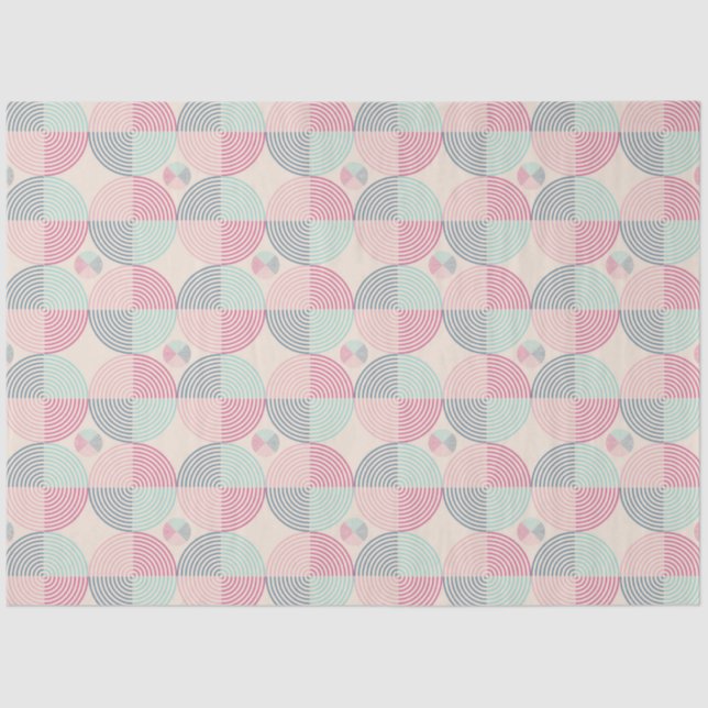 Retro Spiral Vibes Seidenpapier (Vorderseite)