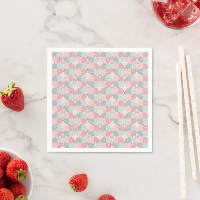 Retro Spiral Vibes Serviette (Beispiel)