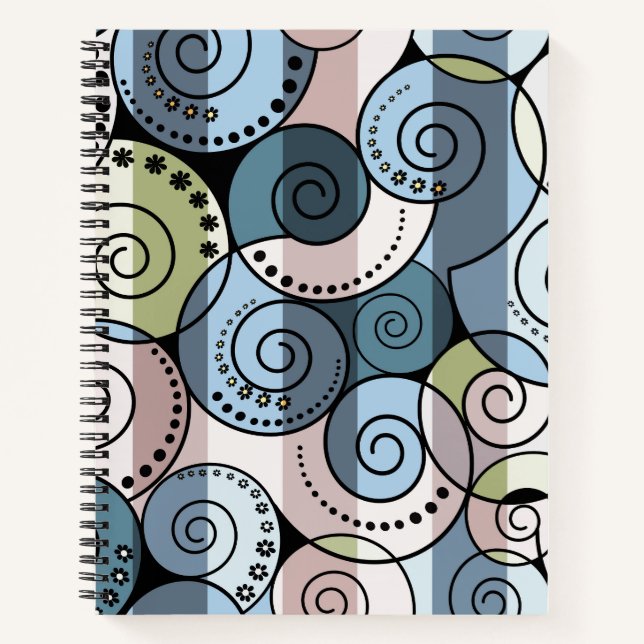 Retro, Spirale Notizbuch (Vorderseite)