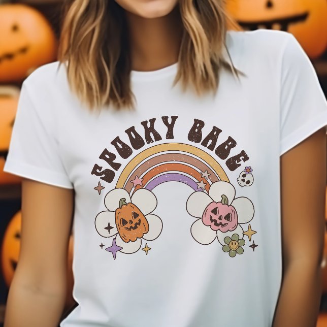 Retro Spooky Babe Halloween Tri-Blend Shirt (Von Creator hochgeladen)