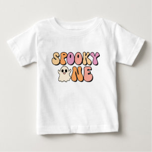 Retro Spooky Ein Geburtstag Baby T-shirt