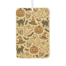 Retro Spooky Icons auf Cream Background