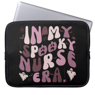 Retro Spooky Nurse Quote Halloween Laptopschutzhülle