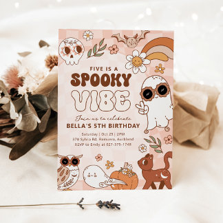 Retro Spooky vibe Halloween Einladung