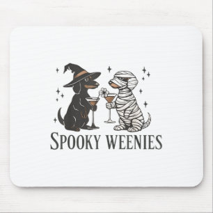 Retro Spooky Weenween Dackel Spooky Se Mousepad
