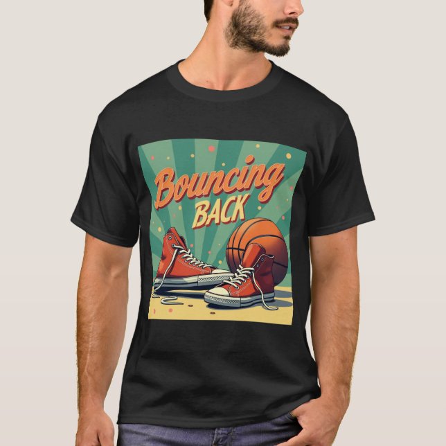 Retro Sportgetriebedesign mit humorvollen Puns T-Shirt (Vorderseite)