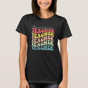 Retro Sportlehrer Würdigung Rücken T-Shirt