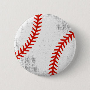 Retro-Sportstyle im Vintage-Baseball-Look Button