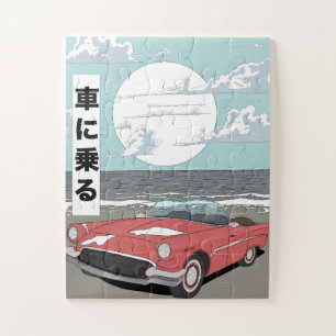 Retro-Sportwagen Puzzle