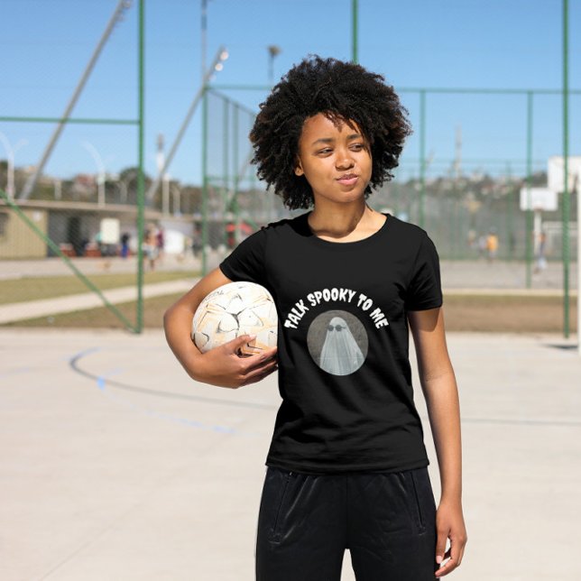 Retro spricht mit mir Cooles Geisterhaus T-Shirt (Von Creator hochgeladen)