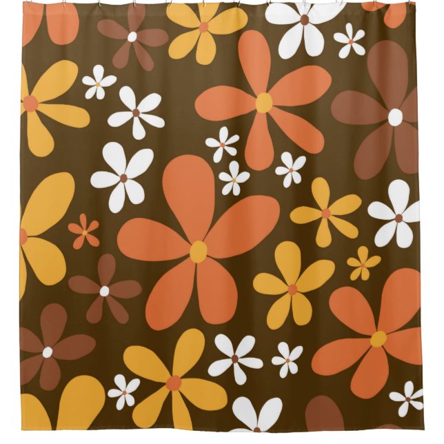 Retro Spring Daisies #2 #decor #art Duschvorhang (Vorderseite)